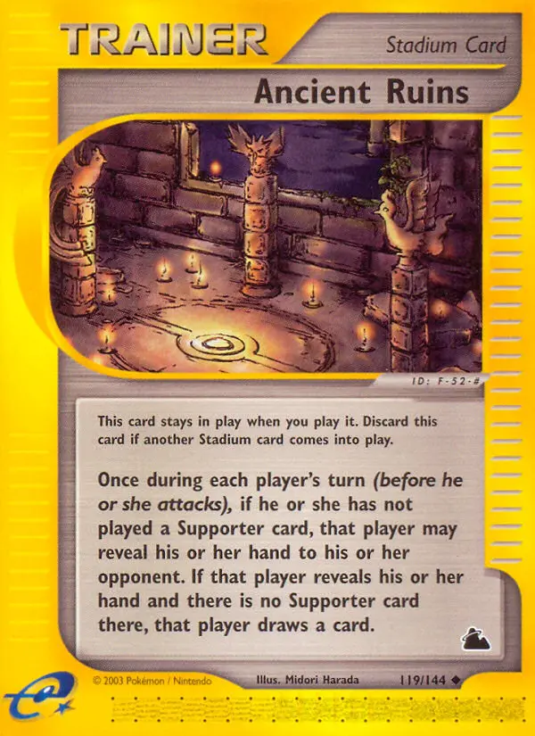 Ancient Ruins Uncommon Pokemon card #119 from Skyridge