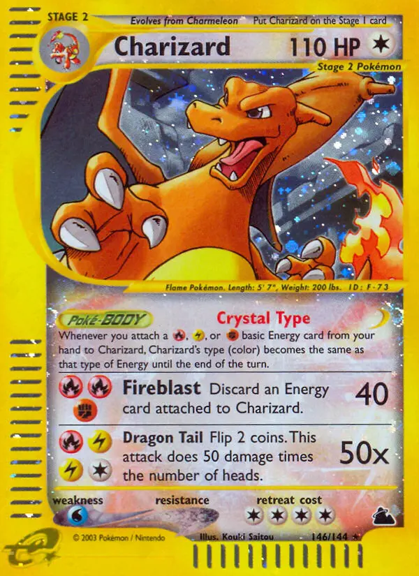 Charizard Rare Pokemon card #146 from Skyridge