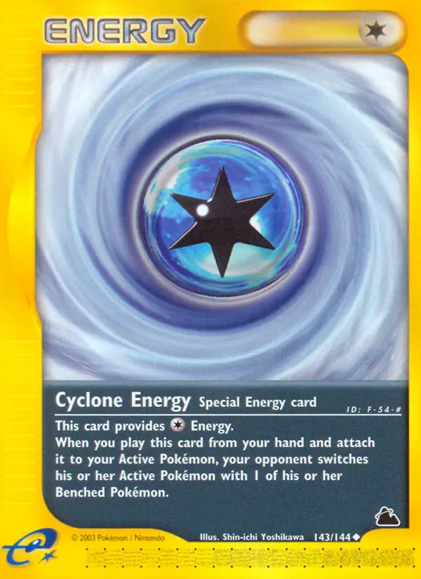 Cyclone Energy Uncommon Pokemon card #143 from Skyridge