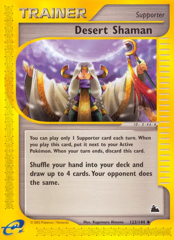 Desert Shaman Uncommon Pokemon card #123 from Skyridge