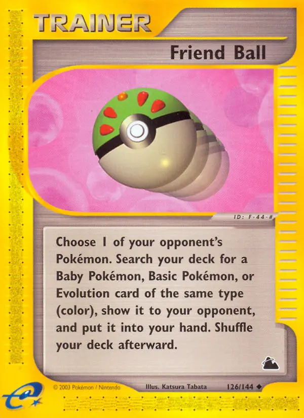 Friend Ball Uncommon Pokemon card #126 from Skyridge