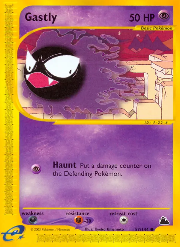 Gastly Common Pokemon card #57 from Skyridge