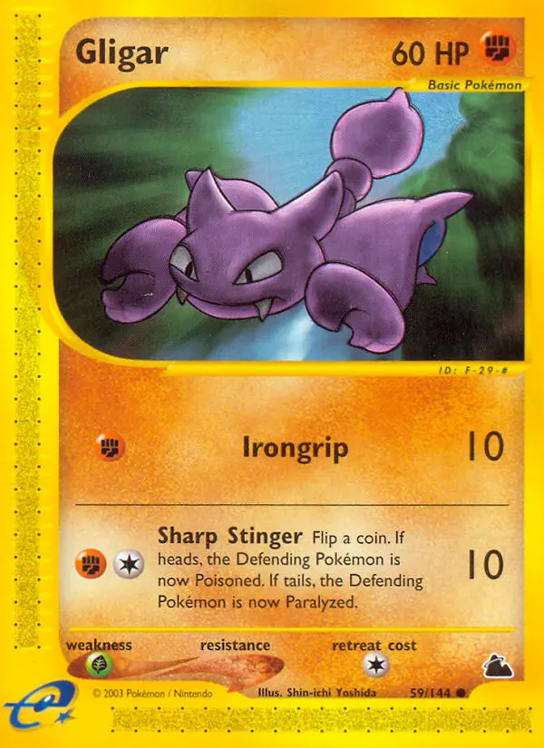 Gligar Common Pokemon card #59 from Skyridge