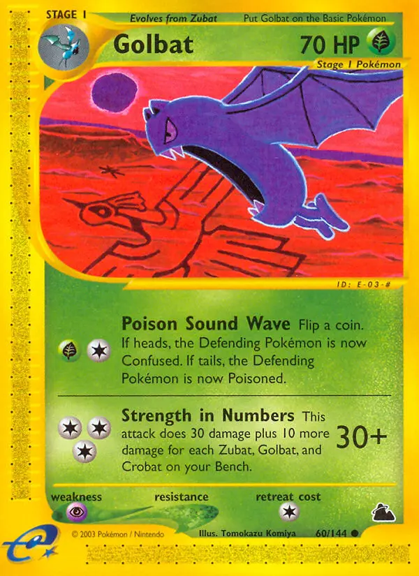 Golbat Common Pokemon card #60 from Skyridge