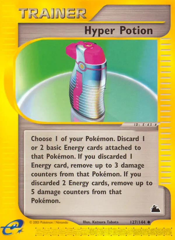 Hyper Potion Uncommon Pokemon card #127 from Skyridge