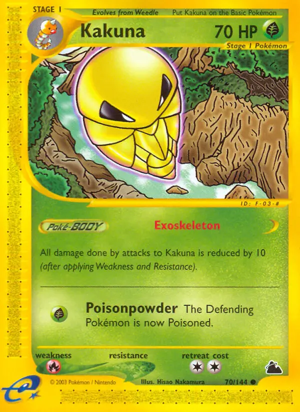 Kakuna Common Pokemon card #70 from Skyridge