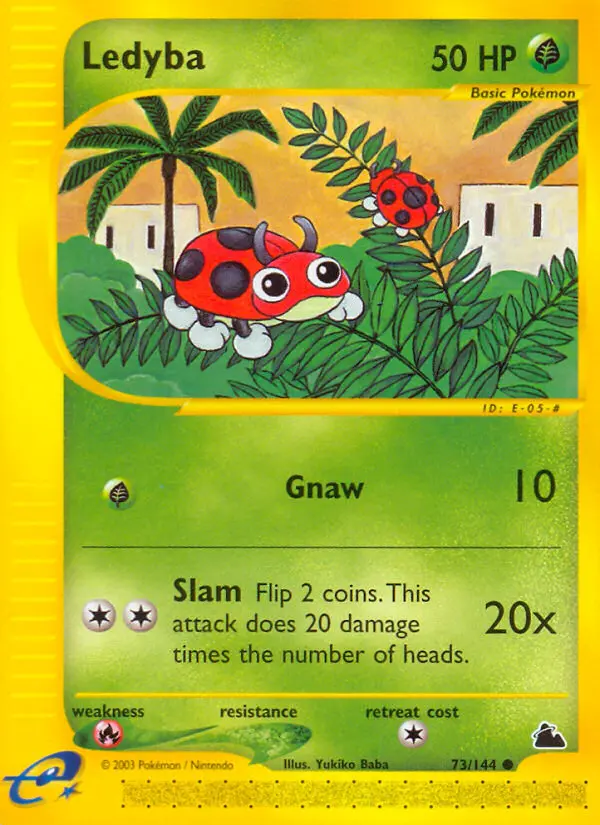 Ledyba Common Pokemon card #73 from Skyridge