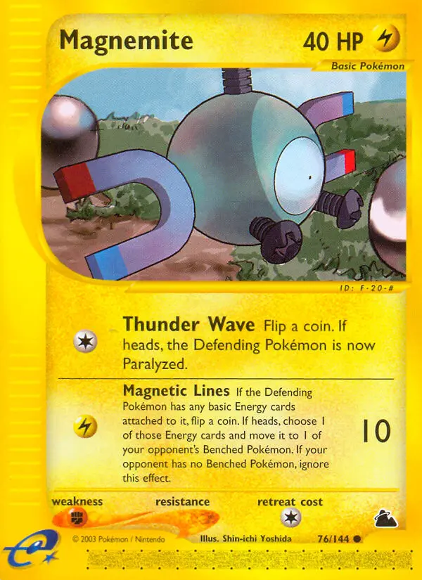 Magnemite Common Pokemon card #76 from Skyridge