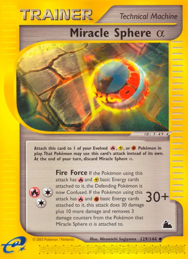 Miracle Sphere Alpha Uncommon Pokemon card #129 from Skyridge