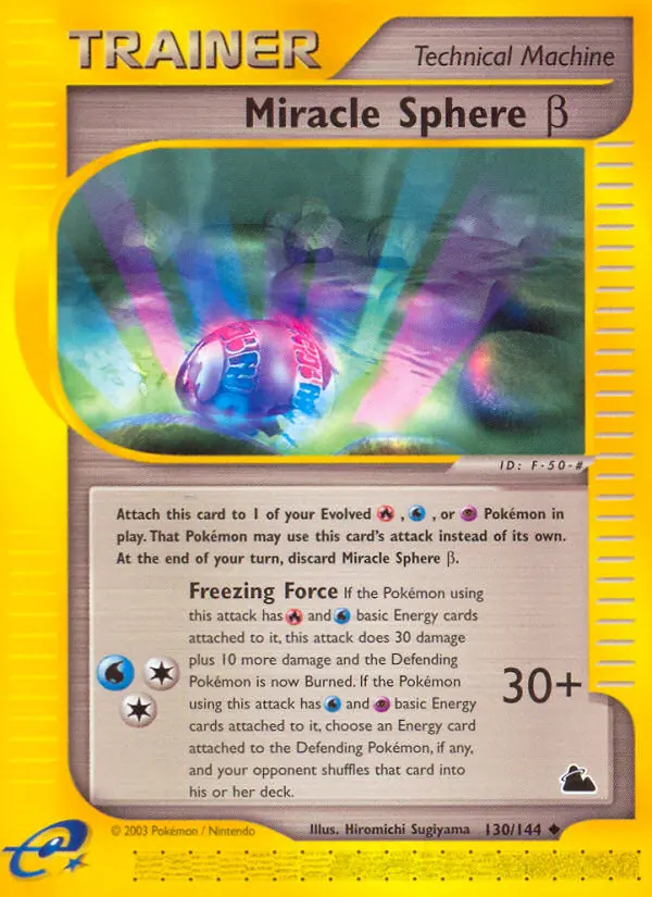 Miracle Sphere Beta Uncommon Pokemon card #130 from Skyridge