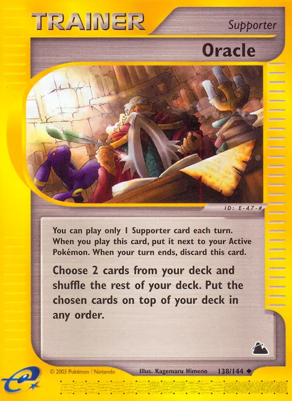 Oracle Uncommon Pokemon card #138 from Skyridge