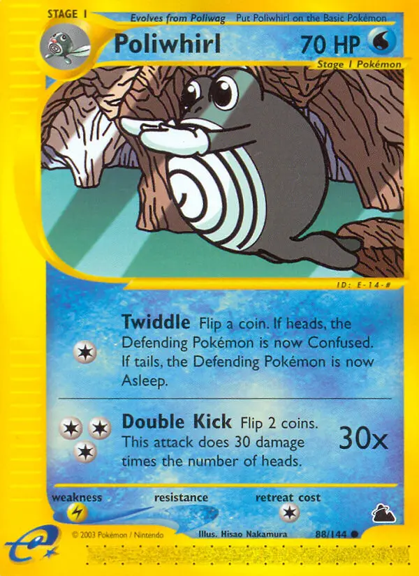 Poliwhirl Common Pokemon card #88 from Skyridge