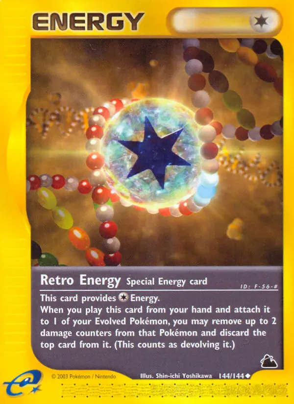 Retro Energy Uncommon Pokemon card #144 from Skyridge