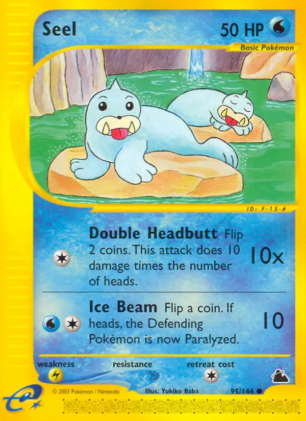 Seel Common Pokemon card #95 from Skyridge