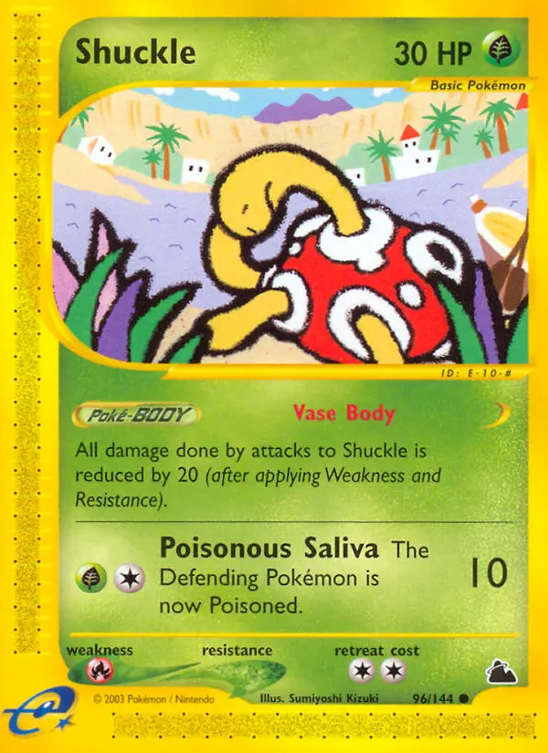 Shuckle Common Pokemon card #96 from Skyridge