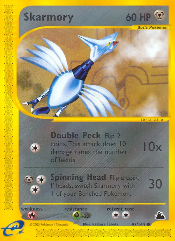 Skarmory Common Pokemon card #97 from Skyridge