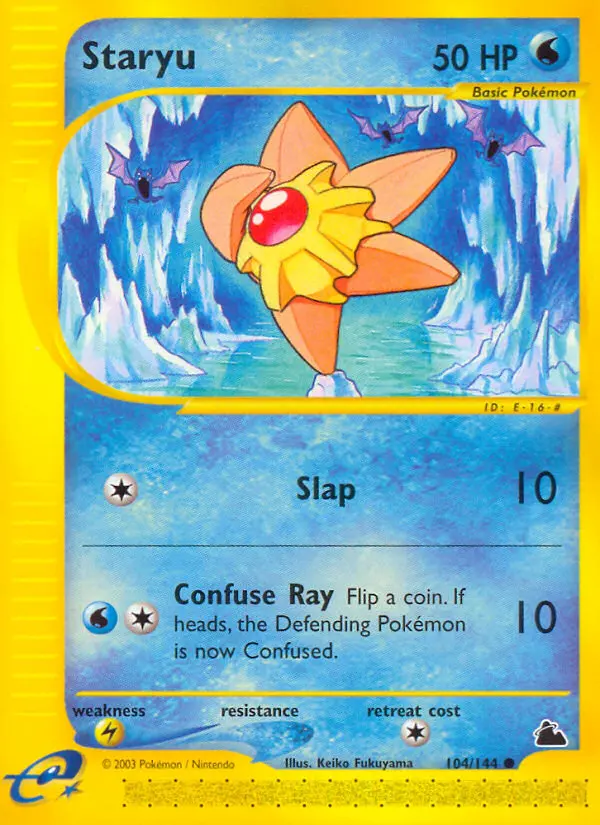 Staryu Common Pokemon card #104 from Skyridge