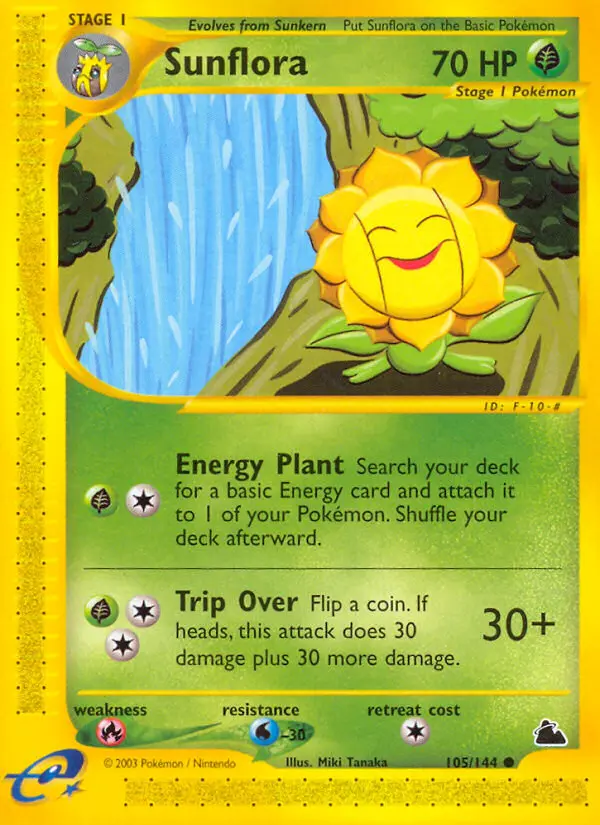 Sunflora Common Pokemon card #105 from Skyridge