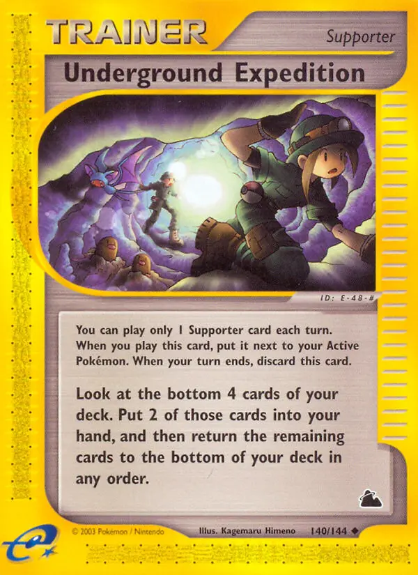 Underground Expedition Uncommon Pokemon card #140 from Skyridge