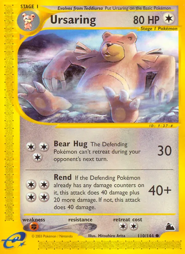 Ursaring Common Pokemon card #110 from Skyridge