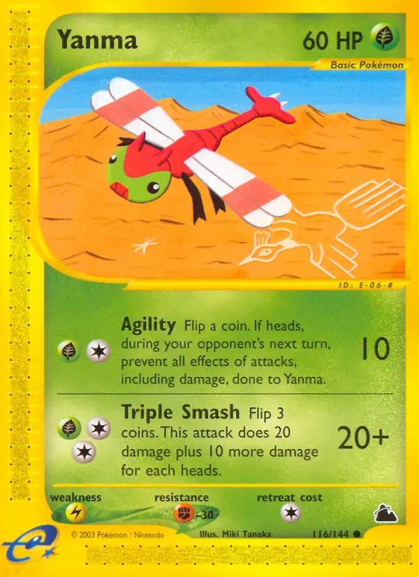 Yanma Common Pokemon card #116 from Skyridge