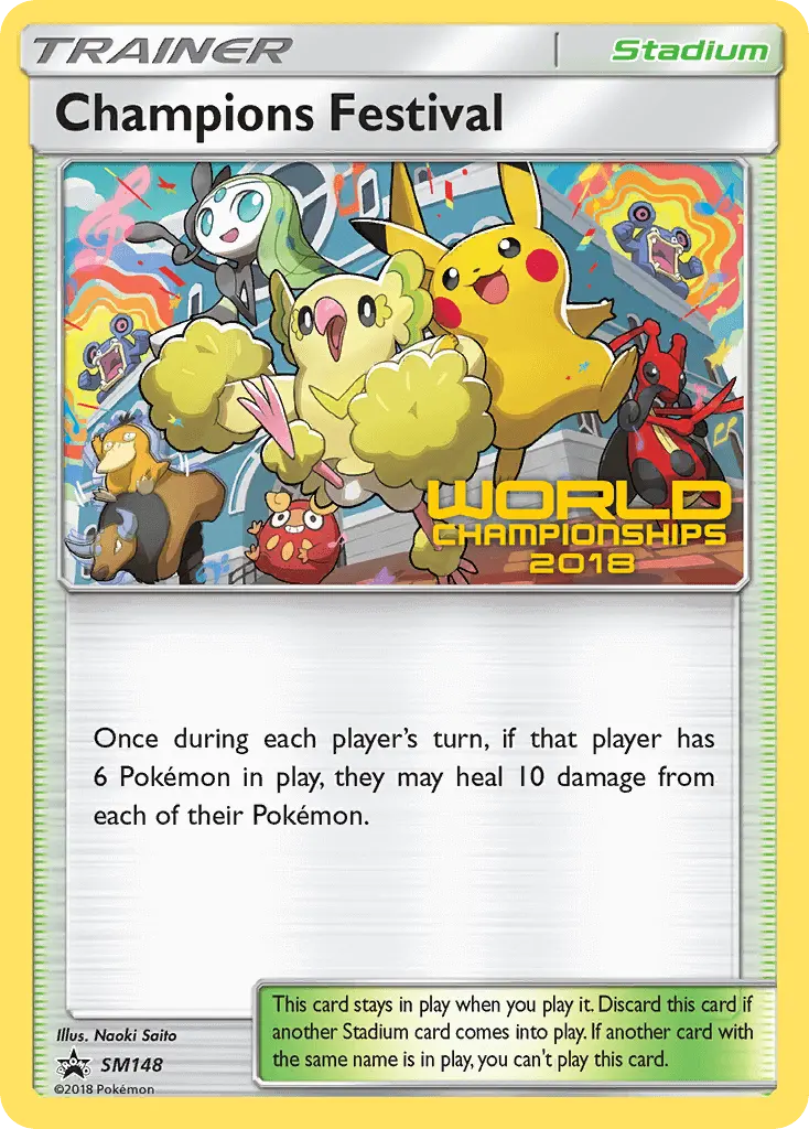 Champions Festival Rare Pokemon card #SM148 from SM Black Star Promos