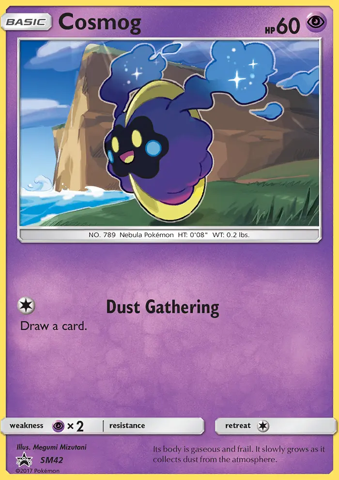 Cosmog Rare Pokemon card #SM42 from SM Black Star Promos