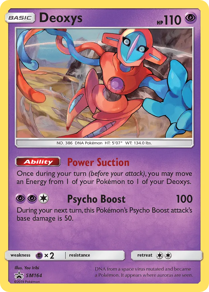 Deoxys Rare Pokemon card #SM164 from SM Black Star Promos
