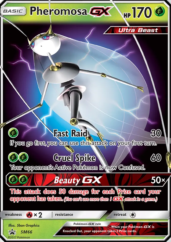 Pheromosa GX Rare Pokemon card #SM66 from SM Black Star Promos