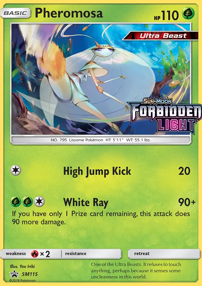 Pheromosa Rare Pokemon card #SM115 from SM Black Star Promos