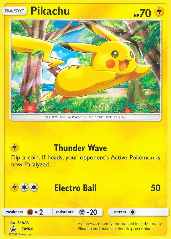 Pikachu None Pokemon card #SM04 from SM Black Star Promos