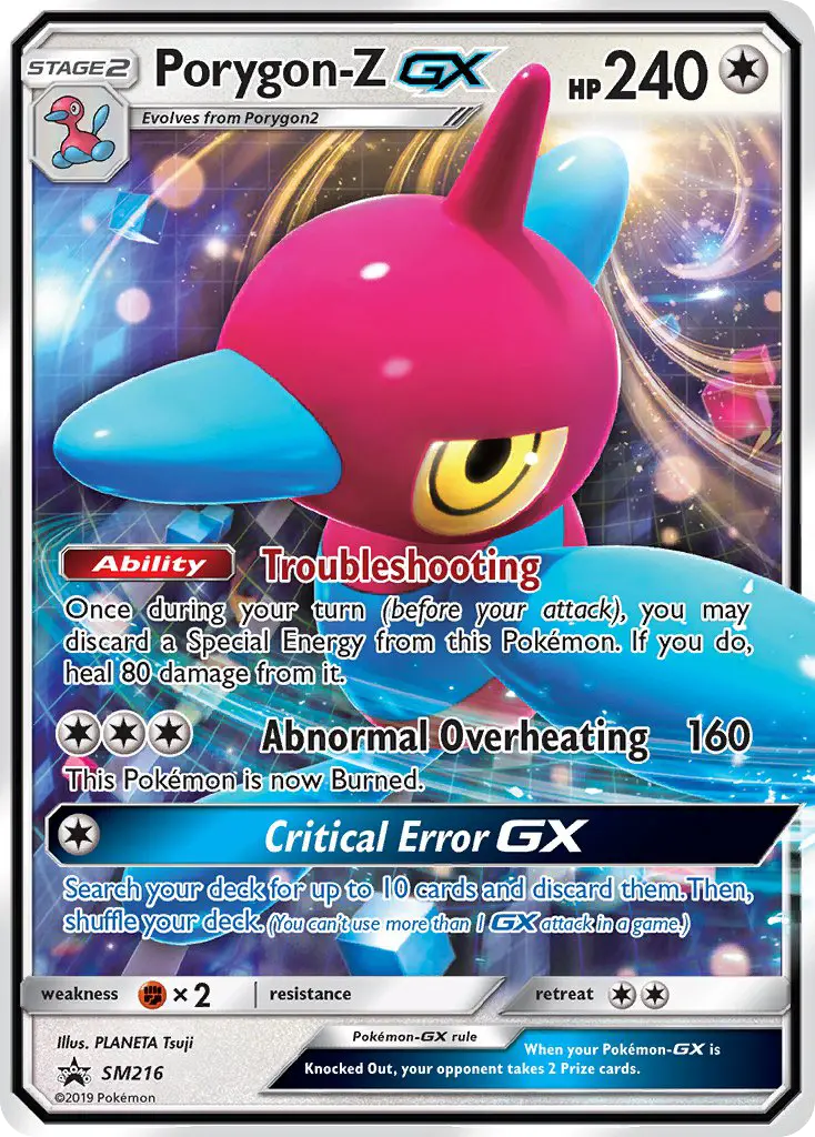 Porygon-Z GX None Pokemon card #SM216 from SM Black Star Promos