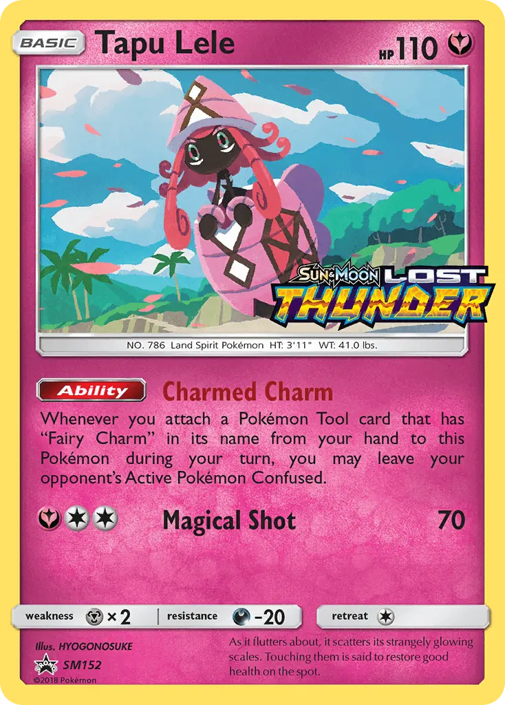 Tapu Lele Rare Pokemon card #SM152 from SM Black Star Promos