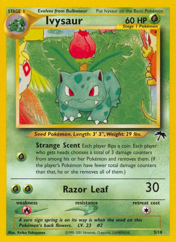 Ivysaur Common Pokemon card #5 from Southern Islands