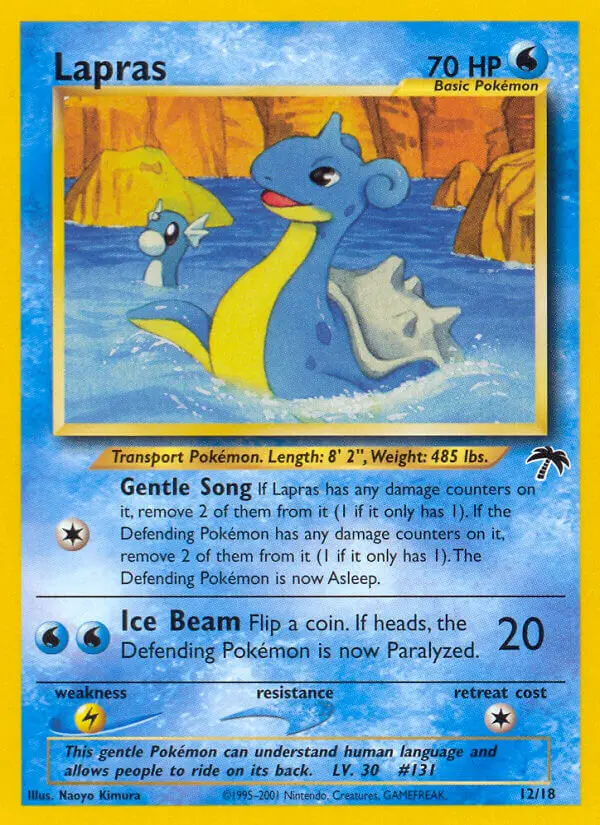 Lapras Common Pokemon card #12 from Southern Islands