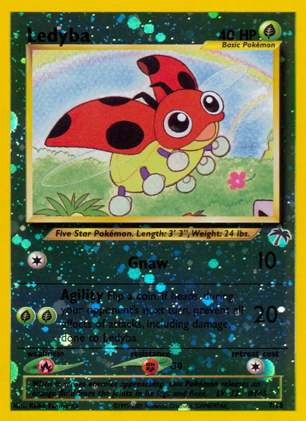 Ledyba Common Pokemon card #7 from Southern Islands