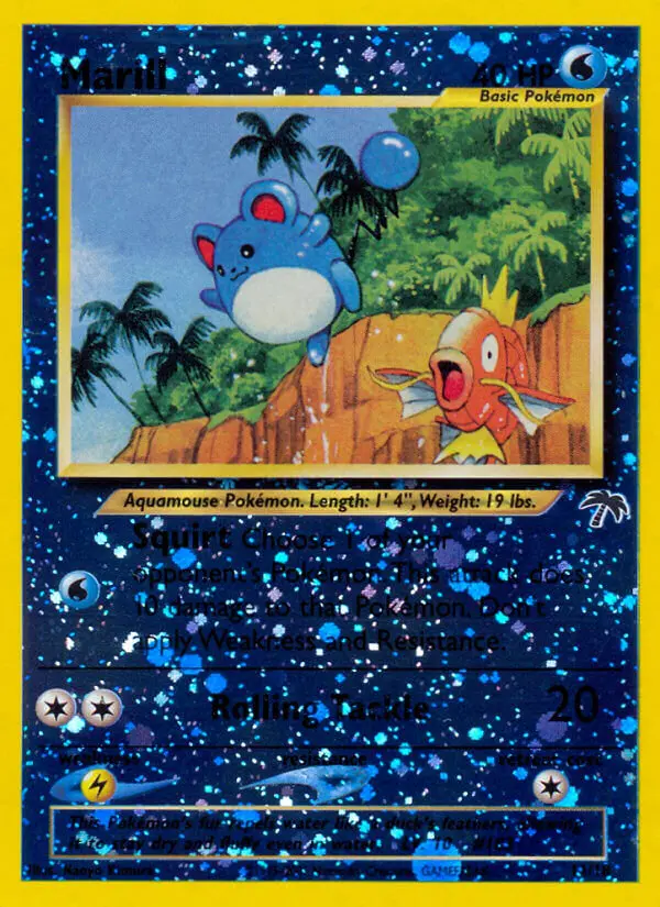Marill Common Pokemon card #11 from Southern Islands