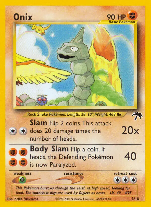 Onix Common Pokemon card #3 from Southern Islands
