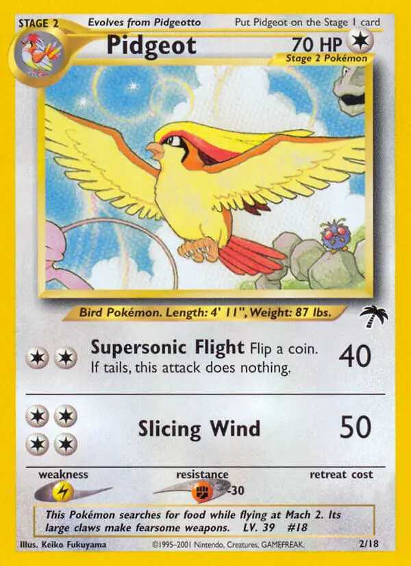 Pidgeot Common Pokemon card #2 from Southern Islands