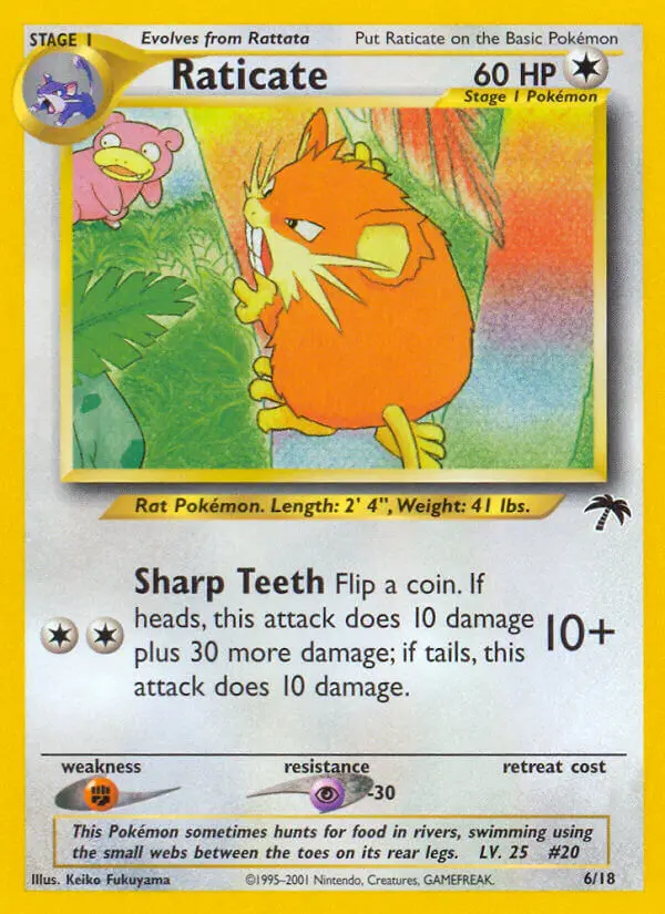 Raticate Common Pokemon card #6 from Southern Islands