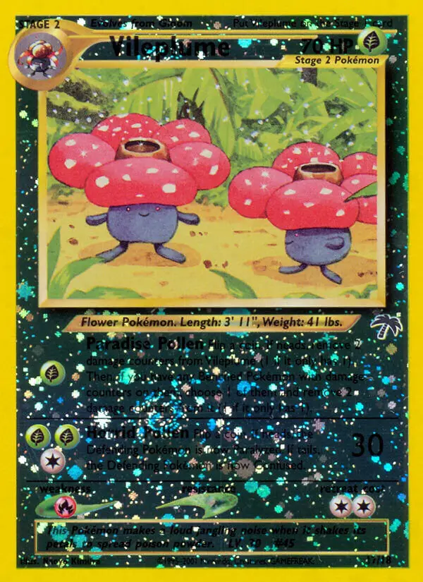 Vileplume Common Pokemon card #17 from Southern Islands