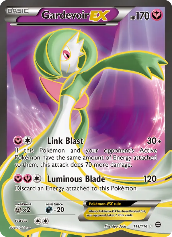 Gardevoir EX Ultra Rare Pokemon card #111 from Steam Siege