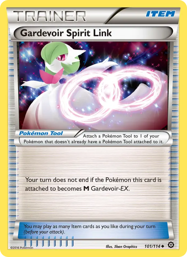 Gardevoir Spirit Link Uncommon Pokemon card #101 from Steam Siege