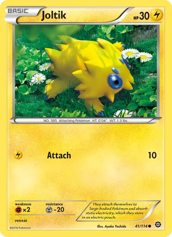 Joltik Common Pokemon card #41 from Steam Siege