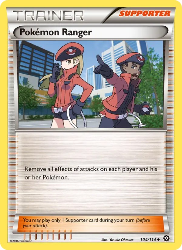 Pokémon Ranger Uncommon Pokemon card #104 from Steam Siege