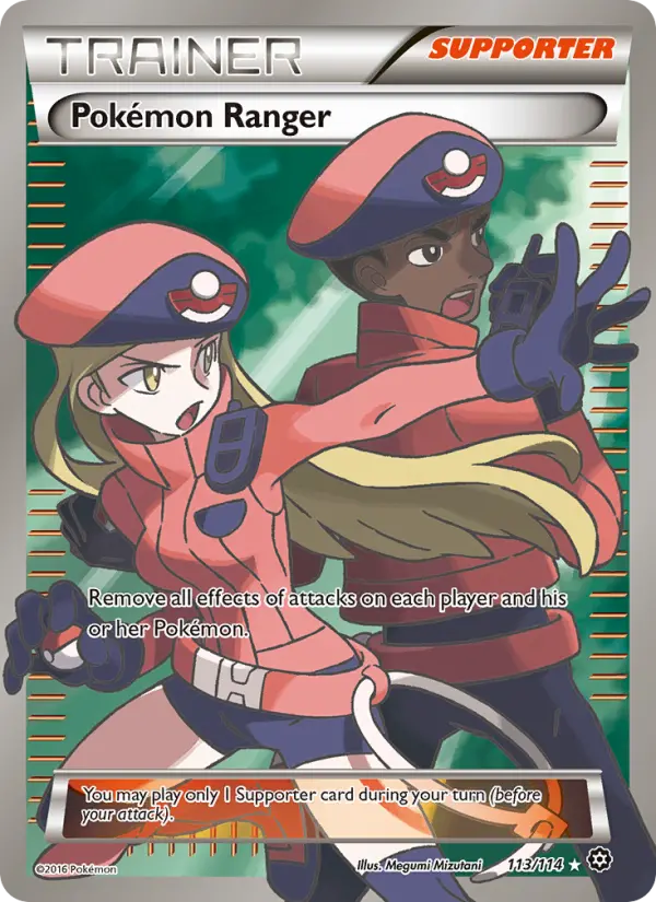 Pokémon Ranger Ultra Rare Pokemon card #113 from Steam Siege
