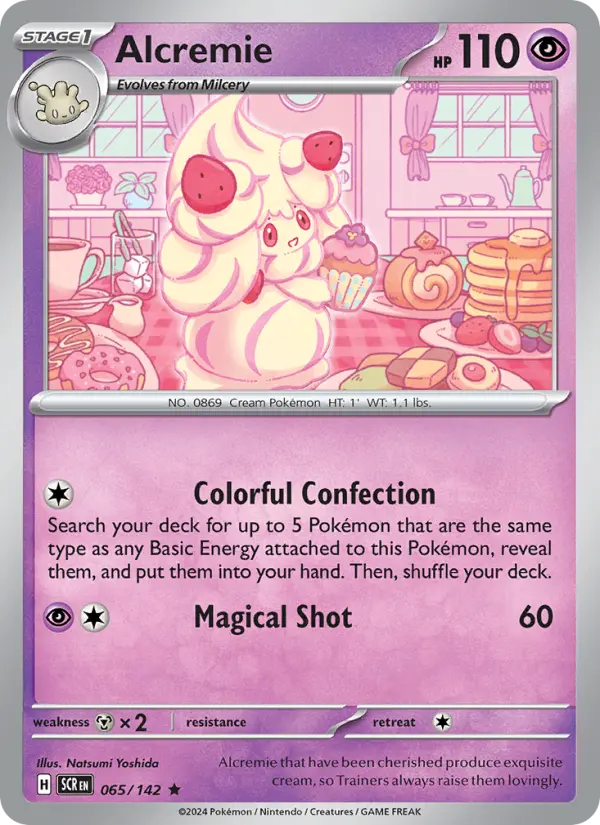 Alcremie Rare Pokemon card #065 from Stellar Crown