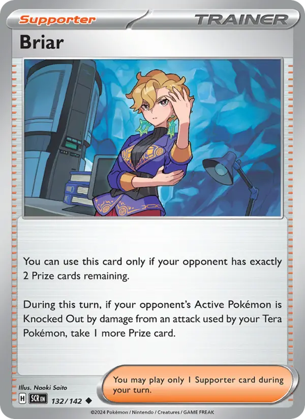 Briar Uncommon Pokemon card #132 from Stellar Crown
