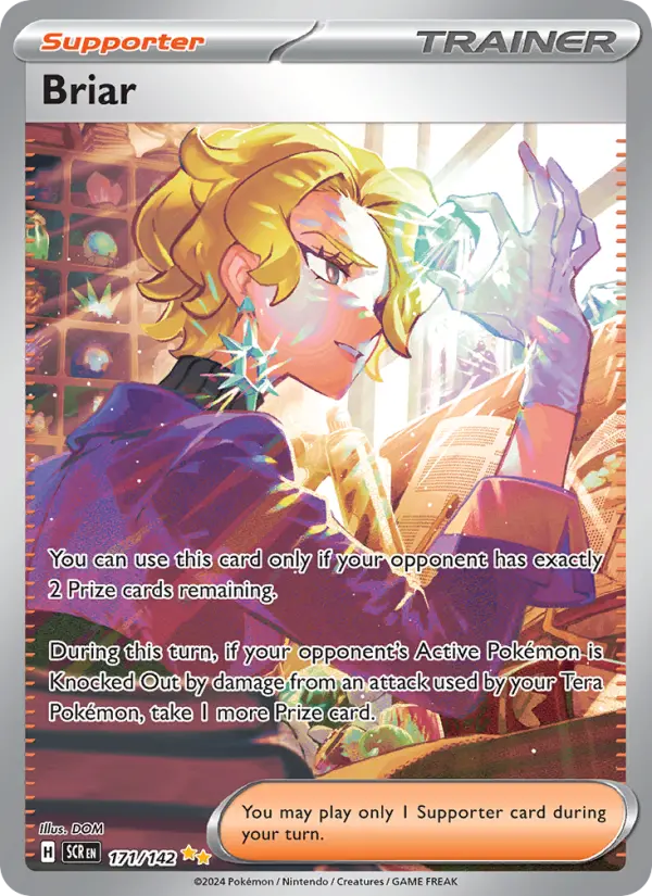 Briar Special illustration rare Pokemon card #171 from Stellar Crown