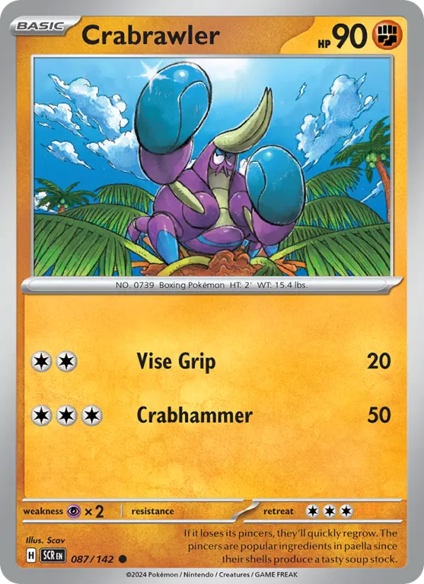 Crabrawler Pokemon card artwork